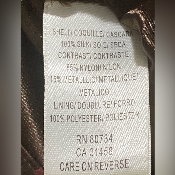 BCBG Maxazaria Petites Silk Straps orStrapless Ruffles Beads Lined Dress size 4 - Picture 15 of 16